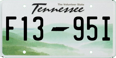 TN license plate F1395I