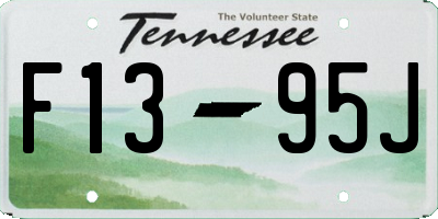 TN license plate F1395J