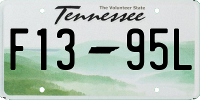 TN license plate F1395L