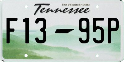 TN license plate F1395P