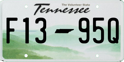 TN license plate F1395Q