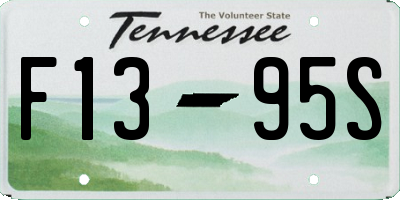 TN license plate F1395S