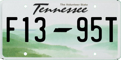 TN license plate F1395T