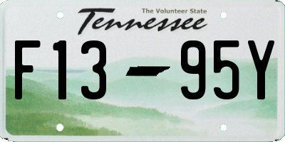 TN license plate F1395Y