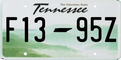 TN license plate F1395Z