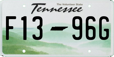 TN license plate F1396G