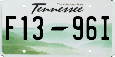 TN license plate F1396I