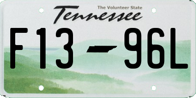 TN license plate F1396L