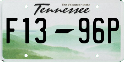 TN license plate F1396P