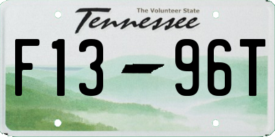 TN license plate F1396T