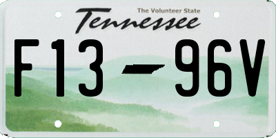 TN license plate F1396V