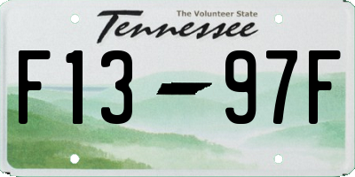 TN license plate F1397F