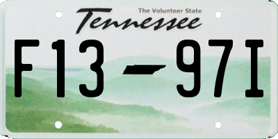 TN license plate F1397I