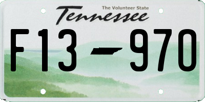TN license plate F1397O