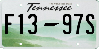 TN license plate F1397S
