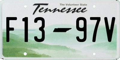 TN license plate F1397V