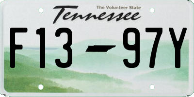 TN license plate F1397Y
