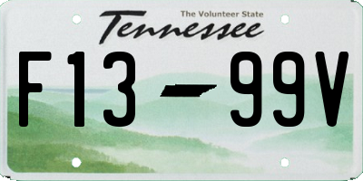 TN license plate F1399V