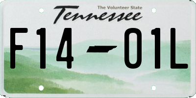 TN license plate F1401L