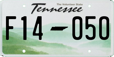 TN license plate F1405O