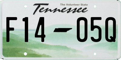 TN license plate F1405Q