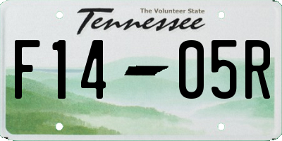 TN license plate F1405R