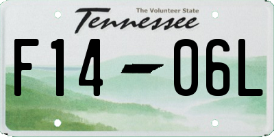 TN license plate F1406L