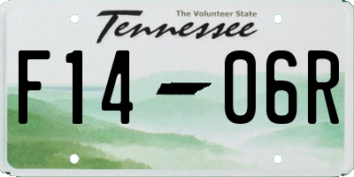 TN license plate F1406R
