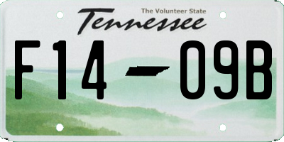 TN license plate F1409B