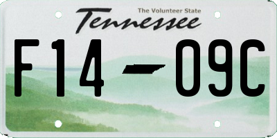TN license plate F1409C