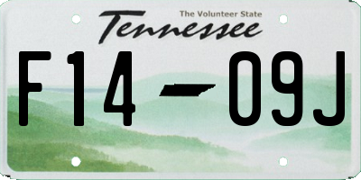 TN license plate F1409J