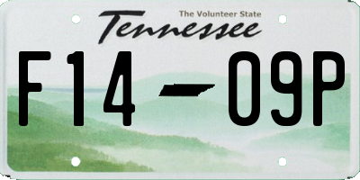 TN license plate F1409P