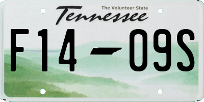 TN license plate F1409S