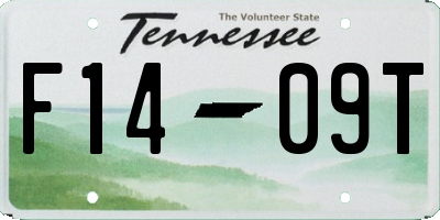 TN license plate F1409T