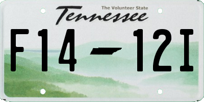 TN license plate F1412I