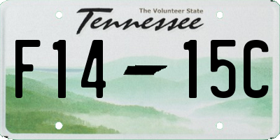 TN license plate F1415C