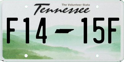 TN license plate F1415F