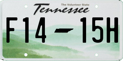 TN license plate F1415H