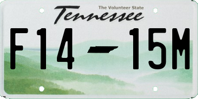 TN license plate F1415M