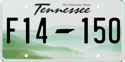 TN license plate F1415O