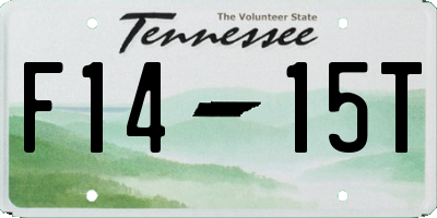 TN license plate F1415T