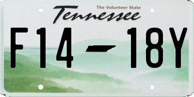 TN license plate F1418Y