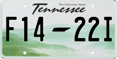 TN license plate F1422I