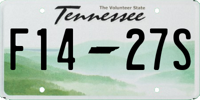 TN license plate F1427S
