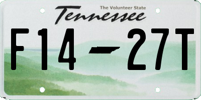 TN license plate F1427T