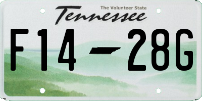 TN license plate F1428G