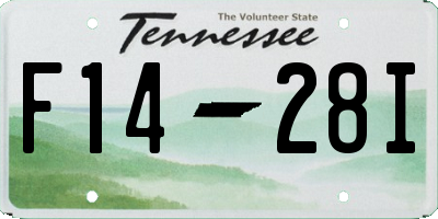 TN license plate F1428I