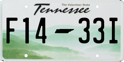 TN license plate F1433I
