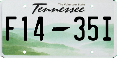 TN license plate F1435I