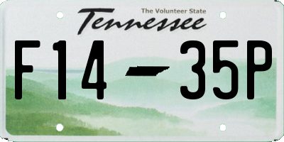 TN license plate F1435P
